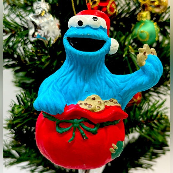 Cookie Monster Christmas Ornament Jim Henson Sesame Street Kurt Adler Vintage - Picture 1 of 2